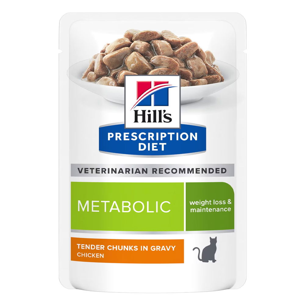 Hill's Prescription Diet Metabolic Tender Chunks in Gravy Chicken Wet Cat Food